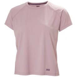 Damski jersey Helly Hansen Shine Solen. Fioletowe koszulki sportowe Helly Hansen, bez wzorów, z jersey, bez ramiączek. Za 167.99 zł.