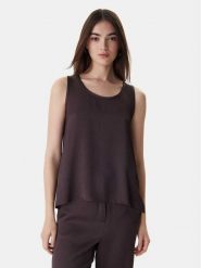 Marella Bluzka Emme by Marella Nembi 2615161011 Brązowy Regular Fit. Brązowe bluzki Marella, bez wzorów, z acetatu, bez kołnierzyka, bez ramiączek. Za 298.99 zł.