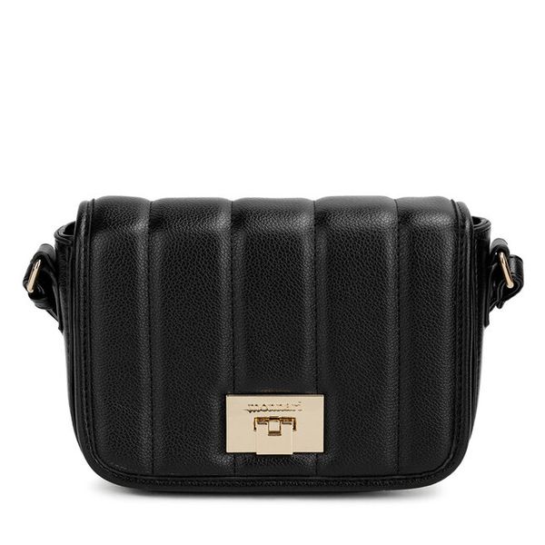 Torebka Monnari. Czarne listonoszki Monnari, bez wzorów, bez dodatków. Za 89.99 zł.