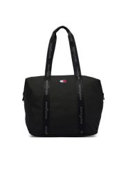 Tommy Jeans Torebka Tjw Ess Daily Tote AW0AW19039 Czarny. Czarne shopper Tommy Jeans, bez wzorów, z jeansu, bez dodatków. Za 329.99 zł.