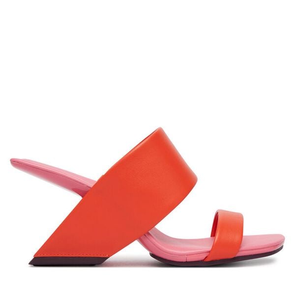 Klapki United Nude. Czerwone klapki United Nude, bez wzorów, bez obcasa. Za 832.99 zł.