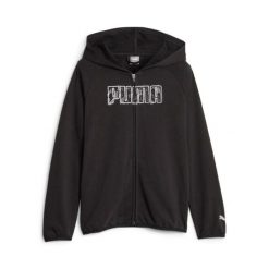PUMA BLUZA ACTIVE SPORTS FZ TR 67629101. Czarne bluzy Puma, l, bez wzorów, z bawełny, bez kaptura. Za 152.99 zł.