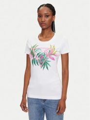 Guess T-Shirt 172941 Biały Classic Fit. Białe t-shirty Guess, xl, z aplikacjami, z bawełny, bez kołnierzyka, bez ramiączek. Za 97.00 zł.
