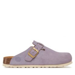 Klapki Dr. Brinkmann. Fioletowe klapki Dr. Brinkmann, bez wzorów, bez obcasa. Za 299.99 zł.
