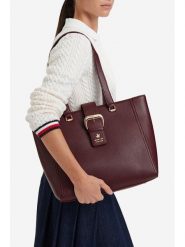 Beverly Hills Polo Club Torebka CEO-BHPC-C-005-10 Bordowy. Czerwone shopper Beverly Hills Polo Club, bez wzorów, ze skóry, bez dodatków. Za 229.99 zł.