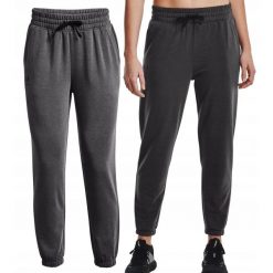 Spodnie dresowe dla kobiet Under Armour Rival Terry Jogger. Szare spodnie sportowe Under Armour, l, bez wzorów, z dresówki, trekkingowe. W wyprzedaży za 179.99 zł.