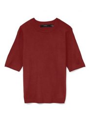 ONLY Sweter w kolorze bordowym rozmiar: XS. Czerwone swetry Only, xs, bez wzorów, bez ramiączek. Za 79.40 zł.
