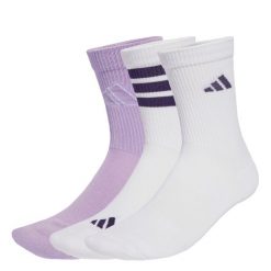 Skarpety Logo 3 Pairs. Białe skarpety Adidas, bez wzorów, z materiału. Za 64.95 zł.