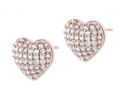 Kolczyki z mosiądzu pozłacane z cyrkoniami - serce. Kolczyki Artelioni, z cyrkonią, pozłacane. Za 229.00 zł.