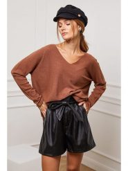 Joséfine Sweter "Erjine" w kolorze karmelowym rozmiar: XL. Brązowe swetry Joséfine, xl, bez wzorów, z kaszmiru, bez ramiączek. Za 214.70 zł.