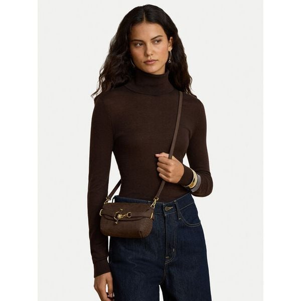 Torebka LAUREN RALPH LAUREN. Brązowe listonoszki Lauren Ralph Lauren, bez wzorów, bez dodatków. Za 1,299.00 zł.
