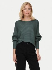 ONLY Sweter Adaline 15226298 Zielony Relaxed Fit. Zielone swetry Only, m, bez wzorów, z wiskozy, bez ramiączek. Za 179.99 zł.