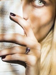 DIAMOND & CO Złoty pierścionek "Ballarat" z diamentami rozmiar: 48. Różowe pierścionki Diamond & Co, z ametystem, złote. Za 1,696.99 zł.