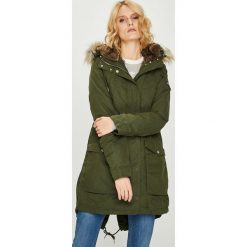 Tommy Jeans - Parka. Zielone parki Tommy Jeans, m, z bawełny, z kapturem. W wyprzedaży za 769.90 zł.