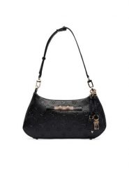 Guess Torebka Carmella HWPD22 25180 Czarny. Czarne torebki klasyczne Guess, z aplikacjami, ze skóry, bez dodatków. Za 544.99 zł.