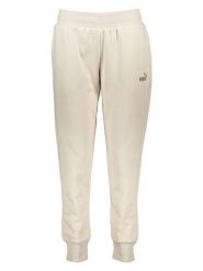 Puma Spodnie dresowe "Essentials+" w kolorze beżowym rozmiar: XL. Brązowe spodnie dresowe Puma, xl, bez wzorów, z dresówki. Za 132.05 zł.