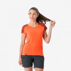 Koszulka trekkingowa damska z krótkim rękawem Simond Merino Resist. Brązowe bluzki SIMOND, l, bez wzorów, z elastanu, sportowe, bez kołnierzyka, bez ramiączek. Za 149.99 zł.