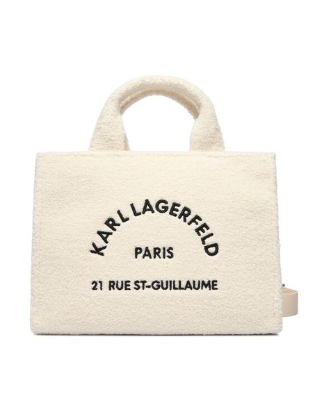 KARL LAGERFELD Torebka A4W50013 Écru. Torebki klasyczne KARL LAGERFELD, bez wzorów, z materiału, bez dodatków. Za 519.99 zł.