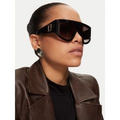 Okulary przeciwsłoneczne Dsquared2. Czarne okulary przeciwsłoneczne Dsquared2, bez wzorów. Za 949.99 zł.