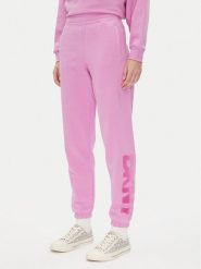 DKNY Sport Spodnie dresowe DP5P3585 Różowy Regular Fit. Czerwone spodnie dresowe DKNY Sport, m, bez wzorów, z bawełny. Za 149.99 zł.