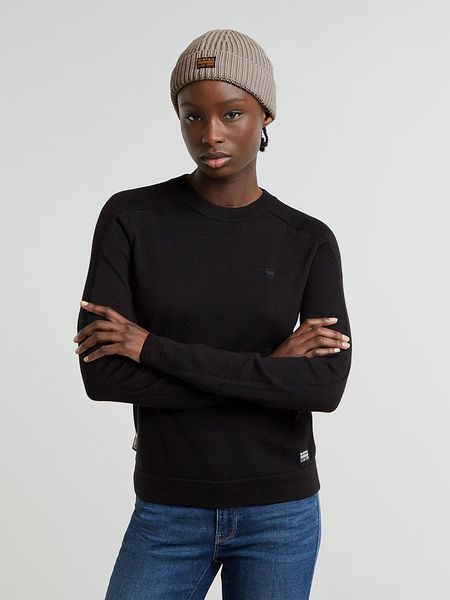 G-Star Sweter w kolorze czarnym rozmiar: S. Czarne swetry G-Star, s, bez wzorów, z wełny, bez ramiączek. Za 187.96 zł.