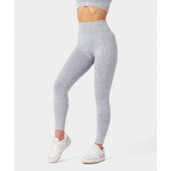 Legginsy Bezszwowe sportowe dla kobiet Carpatree Yasmine z wysokim stanem. Niebieskie legginsy sportowe Carpatree, l, bez wzorów, z podwyższonym stanem, na fitness i siłownię. Za 214.99 zł.