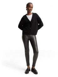 Tom Tailor Legginsy w kolorze czarnym ze skóry syntetycznej rozmiar: S. Czarne legginsy Tom Tailor, s, bez wzorów, ze skóry, z podwyższonym stanem. Za 65.85 zł.