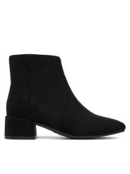 Clara Barson Botki CEO-CD24038-4 Czarny. Czarne botki Clara Barson, bez wzorów, z materiału, bez obcasa, na słupku, bez zapięcia. Za 149.99 zł.