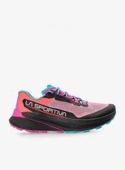 Buty trailowe damskie La Sportiva Prodigio. Czerwone trekkingi La Sportiva, z dzianiny, do biegania. Za 671.77 zł.
