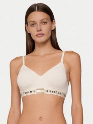 Tommy Hilfiger Biustonosz braletka UW0UW05715 Beżowy. Brązowe biustonosze TOMMY HILFIGER, bez wzorów, z bawełny. Za 169.99 zł.