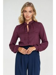 Nife Bluzka w kolorze fioletowym rozmiar: 38. Różowe bluzki Nife, bez wzorów, bez kołnierzyka, bez ramiączek. Za 156.61 zł.