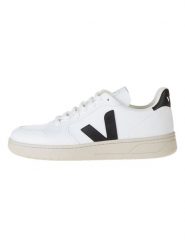 Veja Sneakersy "V 10" w kolorze biało-czarnym rozmiar: 38. Białe trampki Veja, bez wzorów, bez zapięcia. Za 530.82 zł.