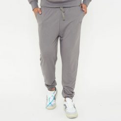Spodnie sportowe unisex F BALLON szare. Szare obuwie sportowe LEGEA, na co dzień, uniwersalny, bez wzorów. Za 80.00 zł.