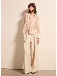 STEFANEL Bluzka w kolorze jasnoróżowym rozmiar: XL. Różowe bluzki Stefanel, xl, bez wzorów, bez kołnierzyka, bez ramiączek. Za 173.99 zł.