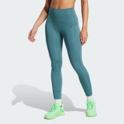 Legginsy Optime Stash 7/8. Niebieskie legginsy Adidas, xl, bez wzorów. Za 259.00 zł.