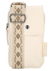 Beagles Torebka "Malaga" w kolorze kremowym na telefon - 11 x 20 x 2 cm rozmiar: onesize. Brązowe torby na ramię Beagles, bez wzorów, z materiału, przez ramię, małe, bez dodatków. Za 56.99 zł.