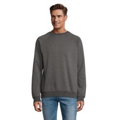 Bluza Unisex Space Melange Dla Dorosłych. Szare bluzy SOL'S, l, bez wzorów, z bawełny, z kapturem. Za 126.99 zł.