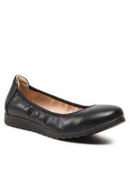 Clara Barson Baleriny WS2666-3 Czarny. Czarne baleriny Clara Barson, bez wzorów, ze skóry, bez obcasa. Za 79.99 zł.