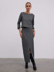 BGN Spódnica w kolorze czarno-szarym rozmiar: 40. Czarne spódnice BGN, na co dzień, bez wzorów, maxi, proste. Za 109.26 zł.