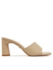DeeZee Klapki K017 Beżowy. Brązowe klapki DeeZee, bez wzorów, z materiału, bez obcasa. Za 129.99 zł.