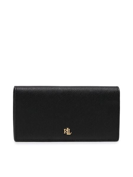 LAUREN RALPH LAUREN Portfel Slim Wallet Wlt Med 432802917009 Czarny. Czarne portfele Lauren Ralph Lauren, bez wzorów, ze skóry. Za 409.99 zł.
