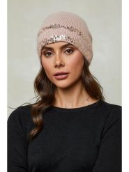 Soft Cashmere Czapka w kolorze jasnoróżowym rozmiar: onesize. Różowe czapki Soft Cashmere, bez wzorów, ze skóry. Za 128.25 zł.
