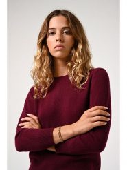 AUTHENTIC CASHMERE Kaszmirowy sweter "Estaris" w kolorze bordowym rozmiar: S. Czerwone swetry AUTHENTIC CASHMERE, s, bez wzorów, z kaszmiru, bez ramiączek. Za 220.12 zł.