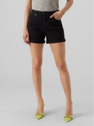 Vero Moda Szorty jeansowe Zuri 10279493 Czarny Regular Fit. Czarne szorty Vero Moda, bez wzorów, z bawełny. Za 89.99 zł.