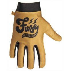 Rękawiczki rowerowe Bmx/ hulajnoga Fuse Omega. Brązowe rękawiczki Fuse, bez wzorów, sportowe. Za 161.99 zł.