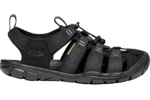 Sandały damskie, Keen Wms Clearwater CNX. Czarne sandały Keen, bez wzorów, z materiału, sportowe, bez obcasa, bez zapięcia. Za 539.99 zł.
