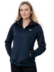 4F Kurtka softshellowa w kolorze granatowym rozmiar: XXL. Niebieskie kurtki sportowe 4f, m, bez wzorów, bez kaptura, outdoorowe. Za 204.95 zł.