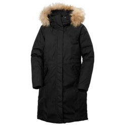Parka dla kobiet Helly Hansen Vega. Czarne parki Helly Hansen, na lato, s, z futra, bez kaptura. Za 1,429.50 zł.