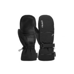 Rękawice damskie REUSCH Alessia GORE-TEX Mitten jednopalczaste. Czarne rękawiczki REUSCH, bez wzorów, z gore-texu, sportowe. Za 383.30 zł.