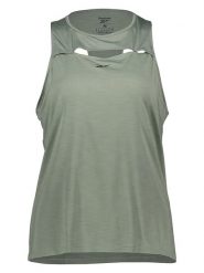Reebok Top sportowy "Athletic" w kolorze khaki rozmiar: M. Brązowe koszulki sportowe Reebok, bez wzorów, z materiału, bez ramiączek, outdoorowe. Za 48.39 zł.